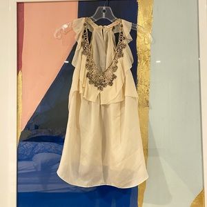 Rebecca Taylor Silk & Hand Beaded Blouse